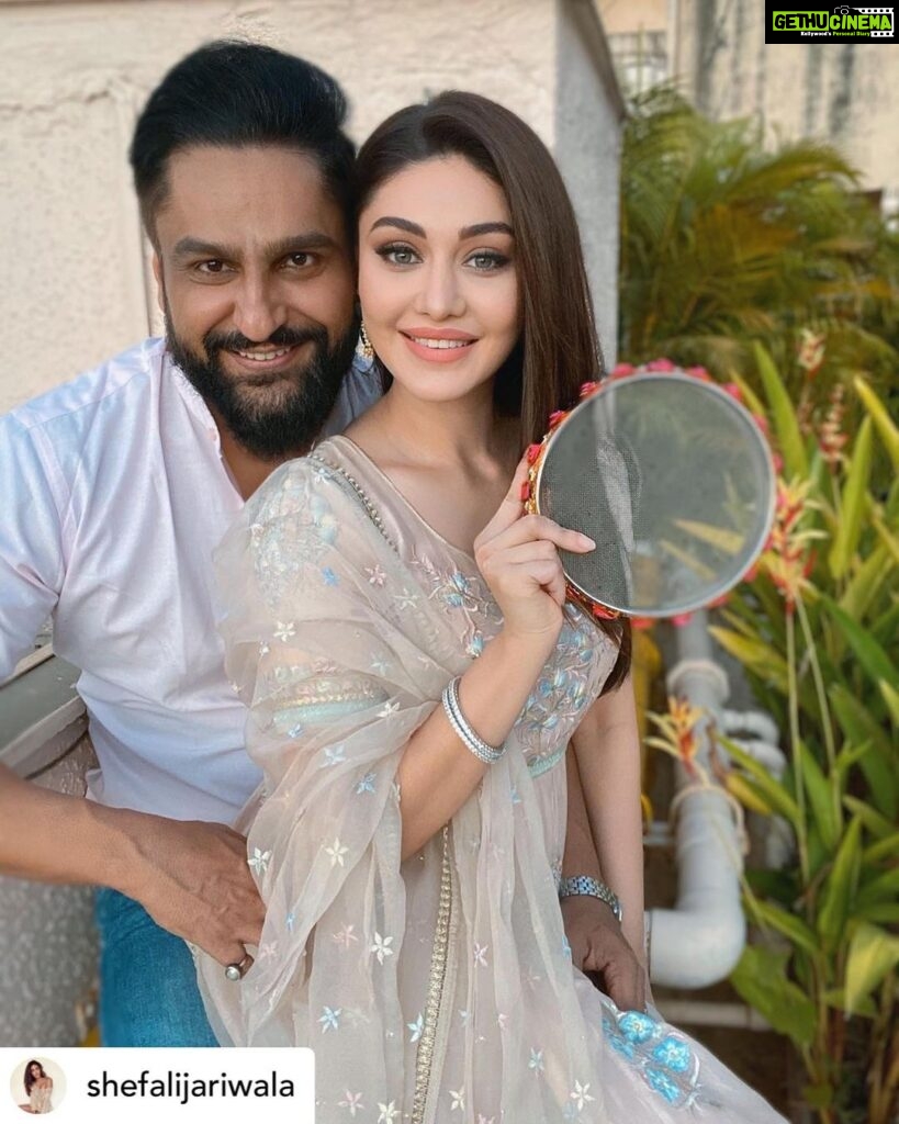 Parag Tyagi Instagram - Posted @withregram • @shefalijariwala Together is a wonderful place to be ! #love #couplegoals . . . #karwachauth #couples #happiness #joy #blessed #positivity #tuesday #pic