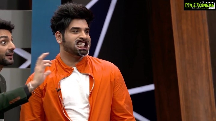 Paras Chhabra Instagram - @biggbuzz14 was 🤩🤣🤣🤣 @officialmahirasharma @karanwahi #jabdasambhaalke #biggbuzz #biggboss #paraschhabra #mahirasharma #karanwahi Delhi, India
