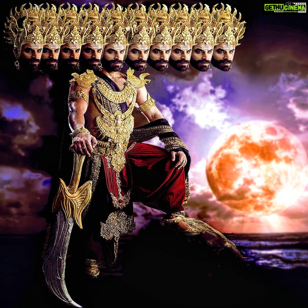 Paras Chhabra Instagram - Don't kill but conquer, the RAAVAN in you... 🤟😈 Don't forget to watch the RAAVAN entry today in VIGNAHARTA GANESHA on Sony at 7.15 pm onwards #raavan #vignahartaganesha #ganesha #mythology #mytho #editing #photoshop #instagram #instapic #king #ruthless #paraschhabra #blesses #negative #positive #shivabhakt