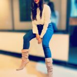 Parineeta Borthakur Instagram - Wearing my 16 years old boots and showing off 🤪 Clicked by @janvisabharwal 😘 . . #oldboots #bootlovers #sustainablefashion #sustainability #sustainableliving #repeatclothes #repeatshoes #bataswitzerland #2005 #minimal #parineetaborthakur #club #indianactress #qualitynotquantity #sundayvibes NSCI, Worli