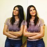 Parineeta Borthakur Instagram - Double trouble 🤭 . . . #parineetaborthakur #tryingtobeactive #socialmedia #picoftheday #doubleup #justgoshoot #justforfun #wednesdaywisdom