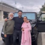Parmish Verma Instagram - ਏਹਿ ਭਿ ਦਾਤਿ ਤੇਰੀ ਦਾਤਾਰ 🙏🏻 Waheguru Mehar Kare, Bebe Bapu came to Canada and We Drove home in our Brand New Whip 🔥❤️ Waheguru Ji Sab Di Mehnat Nu Rang Laun ❤️