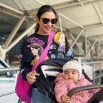 Pooja Banerjee Instagram – Happy Holidays Everyone!!! From me and mine to you and yours ❤️🎄🧿❤️ #poojabanerji #SanaSSejwaal #MammaOfSana #MyTravelBuddy #MeNmine #MinnieMe Delhi Airport