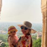 Pooja Banerjee Instagram - Perfect vacation with my lifelines @sanassejwaal @sandeepsejwal #NeemranaHotels thank you @neemranafortpalace for this royal staycation with my family ❤️🧿@neemrana.hotels outfit courtesy @chiquestudio #neemranahotels #heritagehotel #boutiquehotel #bespokeexperience #weekendgetaway #weekendvibes #weekendmood #fortpalace #restoration #hiddengems #art #architecture #indianhistory #indianhospitality #PoojaBanerjii#NewMom #MomLife