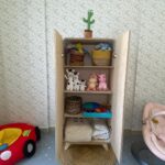 Pooja Banerjee Instagram - My baby @sanassejwaal personal cupboard is everything that I had imagined for her… it’s cute, spacious, made from finest wood and it’s DIY cupboard. Set up by @sandeepsejwal Cupboard from @mamandpeaches Bhubaneswar, India