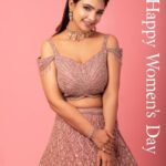 Pooja Banerjee Instagram - Happy Women’s Day… #BeYou #BeYourself #BeUnstoppable #PoojaBanerjii outfit- @pannasareesofficial Jwellery by @sonisapphire styled by @nidhikurda