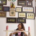 Pooja Banerjee Instagram - Hey husband @sandeepsejwal , @sanassejwaal is gonna have a lot of fun and is also going to be inspired looking at all your achievements while playing in her play gym area . Swipe to the end & watch me tie the beautiful crochet crib you from @the_original_knit #DadLife #MomLife #NewDad #NewMom #BabyLove #BabyGirl #SanaSSejwaal #SandeepSejwal #PoojaBanerjee 📸- @jerry__creations Thank you @thedotdiary for setting all this up for me ❤️🧿