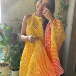 Pooja Banerjee Instagram - Just a Happy Bright Sunny day… outfit by @varanga_official styled by @styling.your.soul
