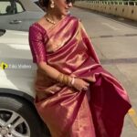 Pooja Banerjee Instagram - #Kanjeevaram #KanjeevaramSaree #PoojaBanerjee #BlueMermaid #MommyToBe #Preggo #PreggoLife #Tiki @tikiappofficial