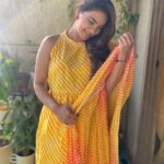 Pooja Banerjee Instagram - Just a Happy Bright Sunny day… outfit by @varanga_official styled by @styling.your.soul