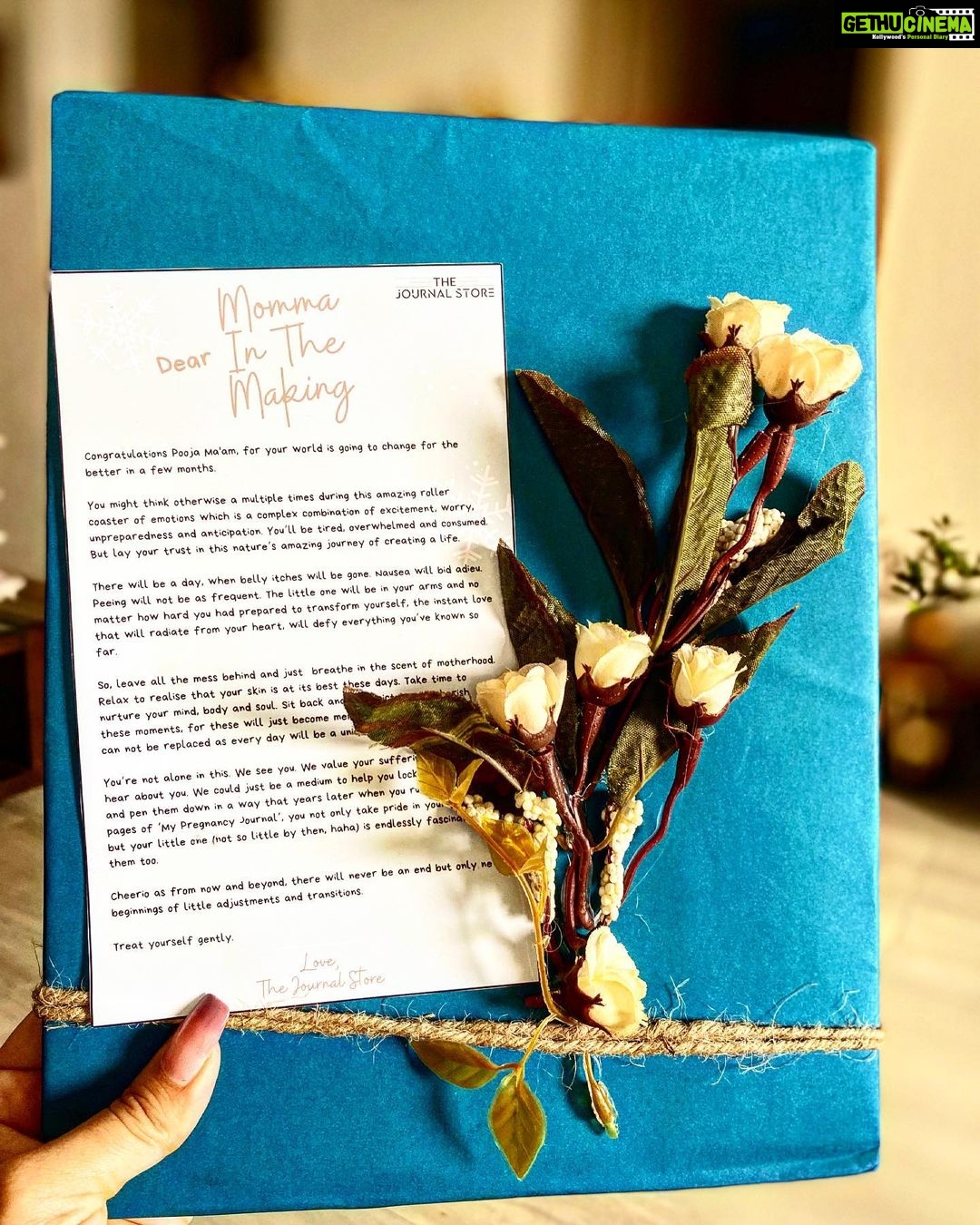 Pooja Banerjee Instagram - Thank you @the_journalstore for giving Papa-To-Be and Mamma-To-Be , these hand made journals… we hope to pen down our journey in these beautiful journals ❤️🧿🙏