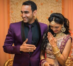 Pooja Banerjee Instagram - It’s been 5 years to our engagement @sandeepsejwal #MyPermanentRoomie #husbandandwife  #JattKiBangalan ❤️