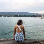 Pooja Banerjee Instagram - I’ve got my own back #switzerlanddairies #zurich #nofilter #besttrip #trippyme #bluemermaid #poojabanerjee 📸- @sahilanandofficial we all need to visit this place again for sure ❤️ Zürich, Switzerland