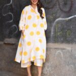 Pooja Banerjee Instagram - Hello Summer!!!! Outfit by @between_m_e styled by @nidhikurda #PoojaBanerjii #Summers #YellowMellow perfect hair colour by @jeanclaudeolivierindia