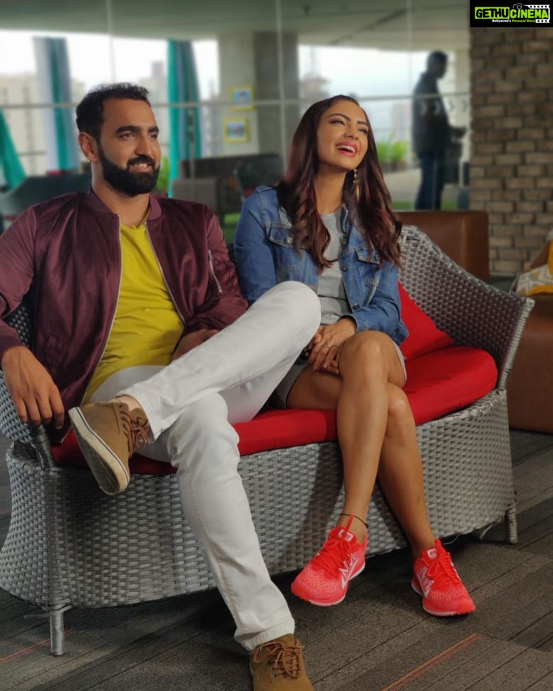 Pooja Banerjee Instagram - Happy Anniversary love @sandeepsejwal Out of the Blues, Bandra