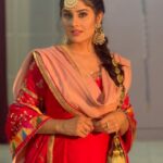 Prabh Grewal Instagram - Wearing 👗❣️ @zariandzewar Beauty 💄 @janvichauhanmua Hair 💆‍♀️ @__monu.07