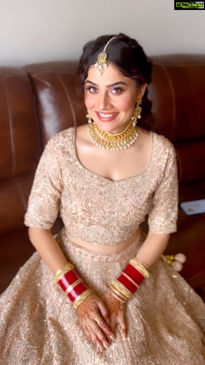 Prabh Grewal Instagram - Presenting this subtle yet classy look for upcoming wedding season 💫 Thankyou @prabhgrewalofficial you were an absolute sweetheart ♥️ . Special Thanks to my love @officialpriya_13 ♥️ Makeup- @adornedbyzeena Hair - @hairbyrahulkainth Wearing- @seobridalstudio_official Jewellery- @panjaban_gehna_13 Photography- @capturing_master . . . #prabhgrewal #brides #reeltoreel #makeupartist #mua #usa #punjab #reels #reelsinstagram #reelsindia #reelsvideo #punjabibride #bride #reelitfeelit #wedding #makeup #