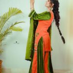 Prabh Grewal Instagram - Ni main Jaana jogi de naal🤲🏼💚 . . 👗 @faizah.in 💄 @janvichauhanmua 💆‍♀️ @hairstylist_laddi312 📸 @capturing_master #prabhgrewal #prabhgrewalofficial