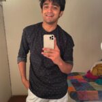 Pravisht Mishra Instagram - Birds born in a cage think flying is an illness! Was trying to figure out ways to hold the phone when trying to take a mirror selfie🙈