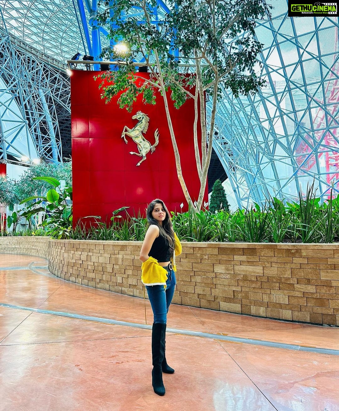Preethi Asrani Instagram - A day in Dubai!🌻☀️ Ferrari World Yas Island, Abu Dhabi