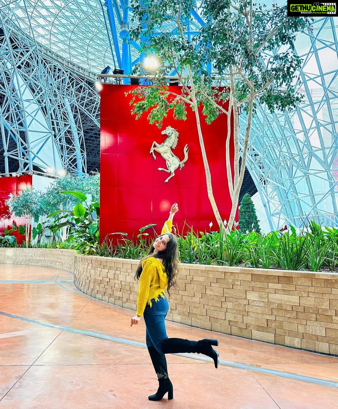 Preethi Asrani Instagram - A day in Dubai!🌻☀️ Ferrari World Yas Island, Abu Dhabi