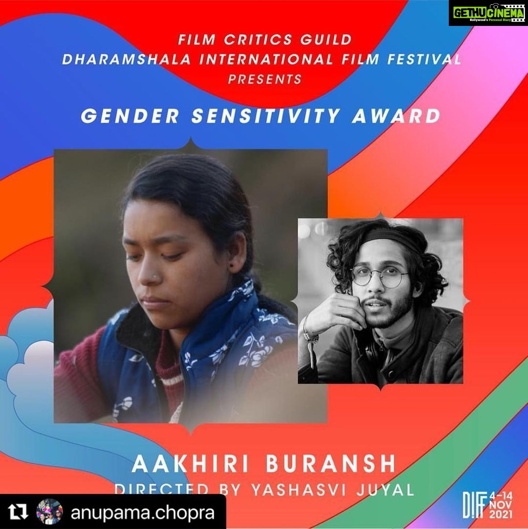 Raghav Juyal Instagram - 🙏🏻🙏🏻gratitude 🦋 #Repost @anupama.chopra with @make_repost ・・・ Thrilled to announce the Film Critics Guild-Dharamshala International Film Festival Gender Sensitivity Award, 2021 This year's shortlist of 8 films for the FCG-Diff Gender Sensitivity Award was very strong and it was a challenge to pick just one winner. That's why, perhaps, after the five-member jury's vote was counted, two films emerged as the winners of this year's Gender Sensitivity Award: The Film Critics Guild-Dharamshala International Film Festival Gender Sensitivity Award, 2021, goes to: AAKHIRI BURAANSH by director, writer, producer Yashasvi Juyal & CHEEPATAKADUMPA directed by Devashish Makhija and written by Devashish Makhija, Bhumika Dube, Ipshita Chakraborty Singh The two films are polar apart in craft, narrative style, gaze and concern. Aakhiri Buraansh is visually sparse. Its narrative style, like the landscape it is set in, is dry, harsh, bleak. Cheepatakadumpa, on the other hand, is a raunchy romp with more psychedelic bits and baubles than we can count. There's disturbing stillness in Aakhiri Buraansh, while the hectic movement of Cheepatakadumpa's characters and camera is dizzy and distracting. Cheepatakadumpa finds a happy ending, while Aakhiri Buraansh can't even feign a smile. Despite these differences, at the centre of both the films is women's desire -- their fight and flight to get what they want. In Aakhiri Buraansh it's women's desire to study, earn, be independent; in Cheepatakadumpa it's women's desire for pleasure, orgasm. FCG-Diff commends both the films and their filmmakers. @diff.india @yashasvijuyal @nakedindianfakir
