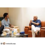 Raghav Juyal Instagram - #Repost @msisodia.aap with @make_repost ・・・ I had a delightful evening with the very talented @raghavjuyal and discussed on how one can have a positive impact in the society. I have admired the work he has been carrying out during the Covid crisis. @yashasvijuyal @milliondaughtersfoundation @shutupviraj @priyanshu_a0606 @dilipkpandey @salvus.cares @ishanbhandarii