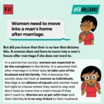 Raghav Juyal Instagram – ✊🏽🌸🌸
#Repost @feminisminindia
・・・
This week on #FIIUnlearns we unlearn the belief that women need to move into a man’s house after marriage. There is no law that dictates this. A woman can choose to live where she wants to. A woman’s identity is separate from her partner and marriage is an alliance of equals. So, women do not have to move into their husband’s house after marriage if they choose not to. #TuesdayThoughts
.
.
.
.
.
.
.
#feminisminindia #feminist #feminism #women #win #indianfeminism #intersectionalfeminism #gender #equality #genderequality #intersectionalfeminist #indianfeminist #womensmovement #Resist #Herstory #womensrights #diversity #humanrights #SDGs #SDG5 #marriage #society #patriarchy Mumbai, Maharashtra