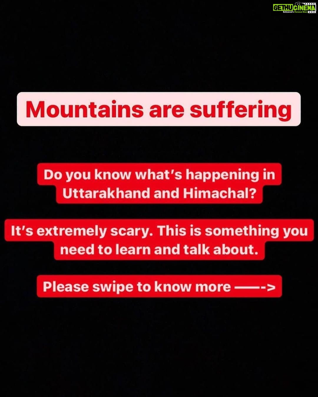 Raghav Juyal Instagram - The situation is bad, and we need to talk about it. The climate change is here and it’s very much real, because of it the mountain communities are suffering, forest fires are raging, temperatures are increasing, we are looking at water shortage and power cuts in coming months. And there have been a few isolated snowfalls, which people is putting in their stories and reels, making everyone else feel that situation is normal in the mountains. But it is not. So please, between reels and stories, let’s talk about the real situation as well. Let’s atleast talk about it, prompting everyone to read about the situation in the mountains. So everyone can learn that global warming is global, and what we do in our cities and countries is affecting the Himalayas, and it won’t be long before we might see huge climatic disasters in these regions. . . . Please share this across🙏❤ . . Via ~ @abhiandnow Follow : @hum_hai_uttarakhandi . . . #climatechange #climatecrisis #climatechangeisreal #climateaction #climateemergency #climatestrike #climatechangeawareness #hum_hai_uttarakhandi #climateactionnow #climatebreakdown #uttarakhand #himachal