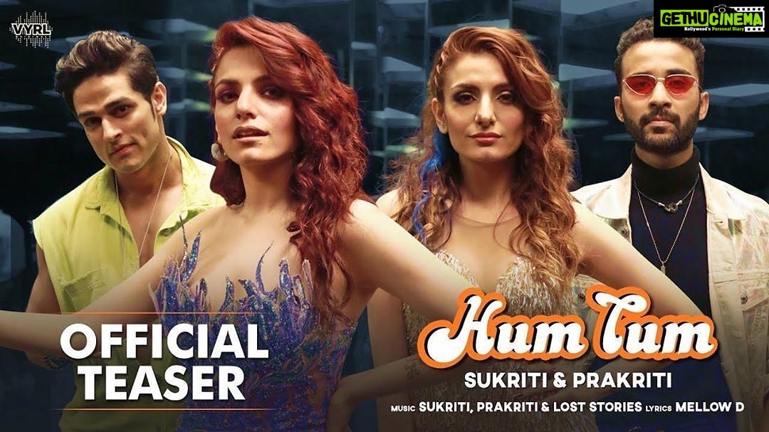Raghav Juyal Instagram - Teaser Alert! Tum Hum aur Hum Tum ho jaye kahi gum maahiya! ๐งก๐ฅ Start tapping your feet to the teaser of #HumTum as the OFFICIAL MUSIC VIDEO releases on - 6th October 11 AM ๐ฏโโ๏ธ#StayTuned @vyrloriginals @sukritikakar @prakritikakar @priyanksharmaaa @loststoriesmusic @mellowdofficial @adil_choreographer @poojasinghgujral