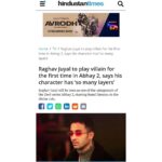 Raghav Juyal Instagram - You will see me as a villain soon! Insanely excited for this one! #Abhay season 2 premieres on 14th August @zee5premium Can’t wait for you all to see some incredible performances. @khemster2 @kenghosh19  @iamramkapoor @chunkypanday @ashanegi @nidhisin  @biditabag #TheRoadToJustice Uttarakhand