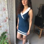 Ragini Khanna Instagram - #sailorgirl #vibes #ootd #aboutyesterday #whiteshoes #nofilter #girlwithcurls 🦋
