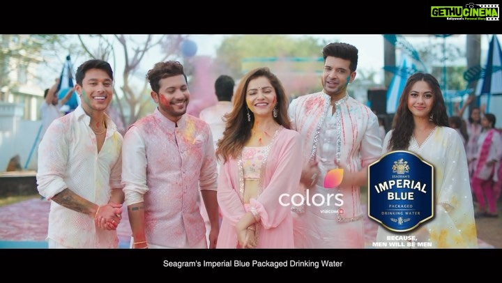 Reem Shaikh Instagram - What’s Holi without a plate of gujiya and a buffet of mischief with your friends. But will this gujiya story get a sweet ending? Watch now to find out and join the Holi celebrations with me, Seagram’s Imperial Blue Packaged Drinking Water, and COLORS. Spread the cheer amongst your friends and get the fun started. @becausemenwillbemen @colorstv @kkundrra @rubinadilaik @pratiksehajpal and @nishantbhat85 @reem_sameer8 @kkundrra #becausemenwillbemen #seagram #imperialblue #HappyHoli #happyHoli2023 #holicelebration #colorstv #collaboration #HoliWithImperialBlue #Holi #HoliHai