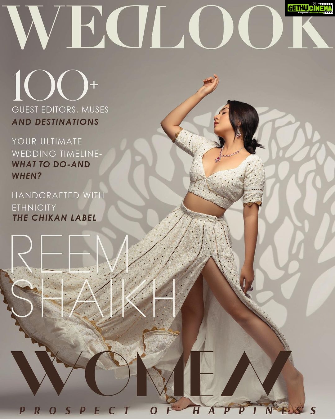 Reem Shaikh Instagram - Cover Shoot for @wedlookmagazine Founder @mohit.kathuria1987 Shot by @praveenbhat Make up @makeoversbynitika Wearing @thechikanlabel Jewellery @houseofkotawala Hair by @sushmahairstylist Stylist @_anushkapuri_
