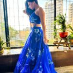 Reyhna Malhotra Instagram - Magic💫💫💫💫💫🌈 Magical blue ethnic wear Outfit: @bunaai Pr: @socialpinnaclepr Stylist: @styling.your.soul Atleast atlast #ifyouknowyouknow ☃️ Pic credits @theonlyzeeshankhan 🥰