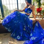 Reyhna Malhotra Instagram - Magic💫💫💫💫💫🌈 Magical blue ethnic wear Outfit: @bunaai Pr: @socialpinnaclepr Stylist: @styling.your.soul Atleast atlast #ifyouknowyouknow ☃ Pic credits @theonlyzeeshankhan 🥰