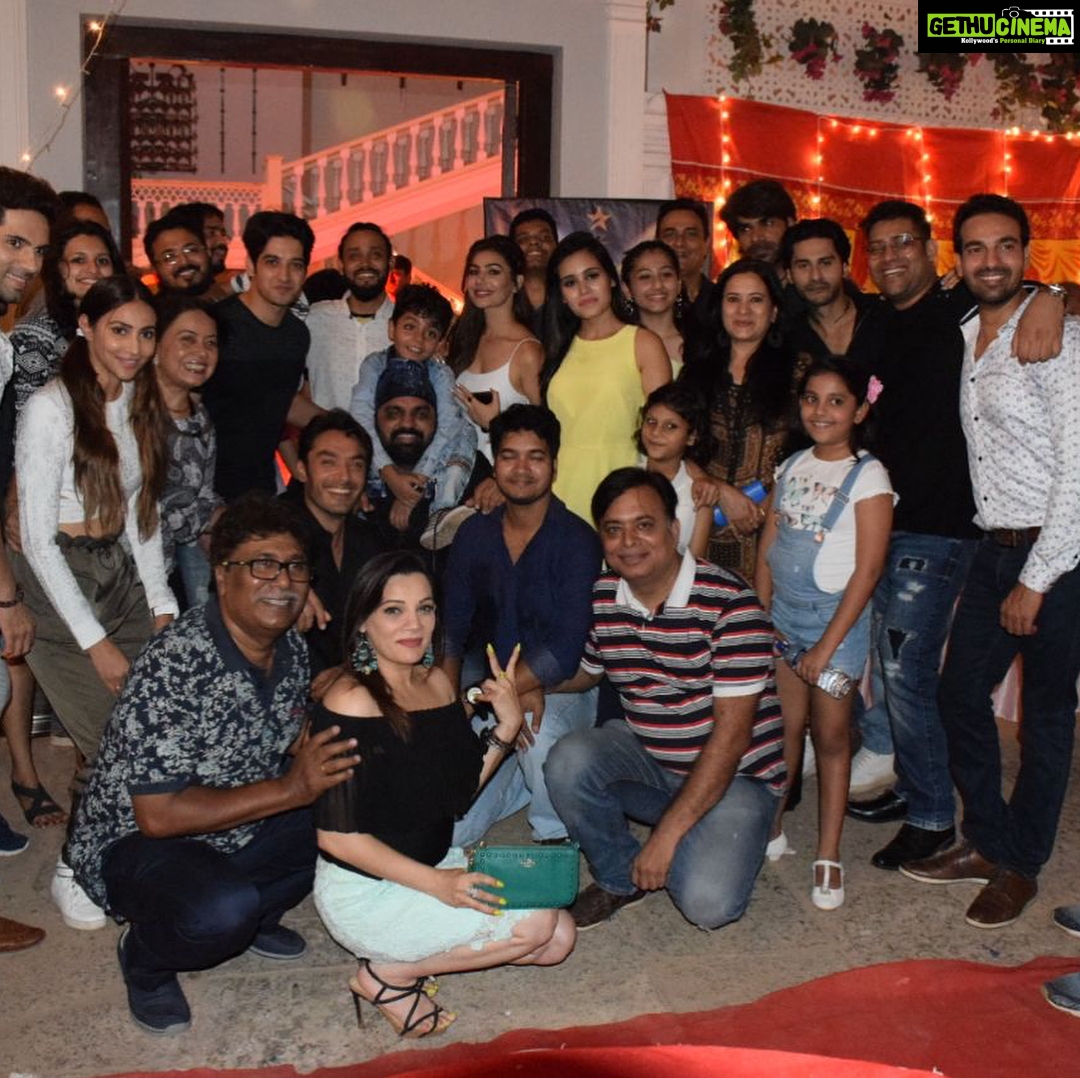 Rhea Sharma Instagram - The journey so far... ❤️Our very first anniversary!! What a beautiful evening it was.. Blessed to have such a beautiful team #TSMSP #gratitude @shashisumeetproductions @starplus