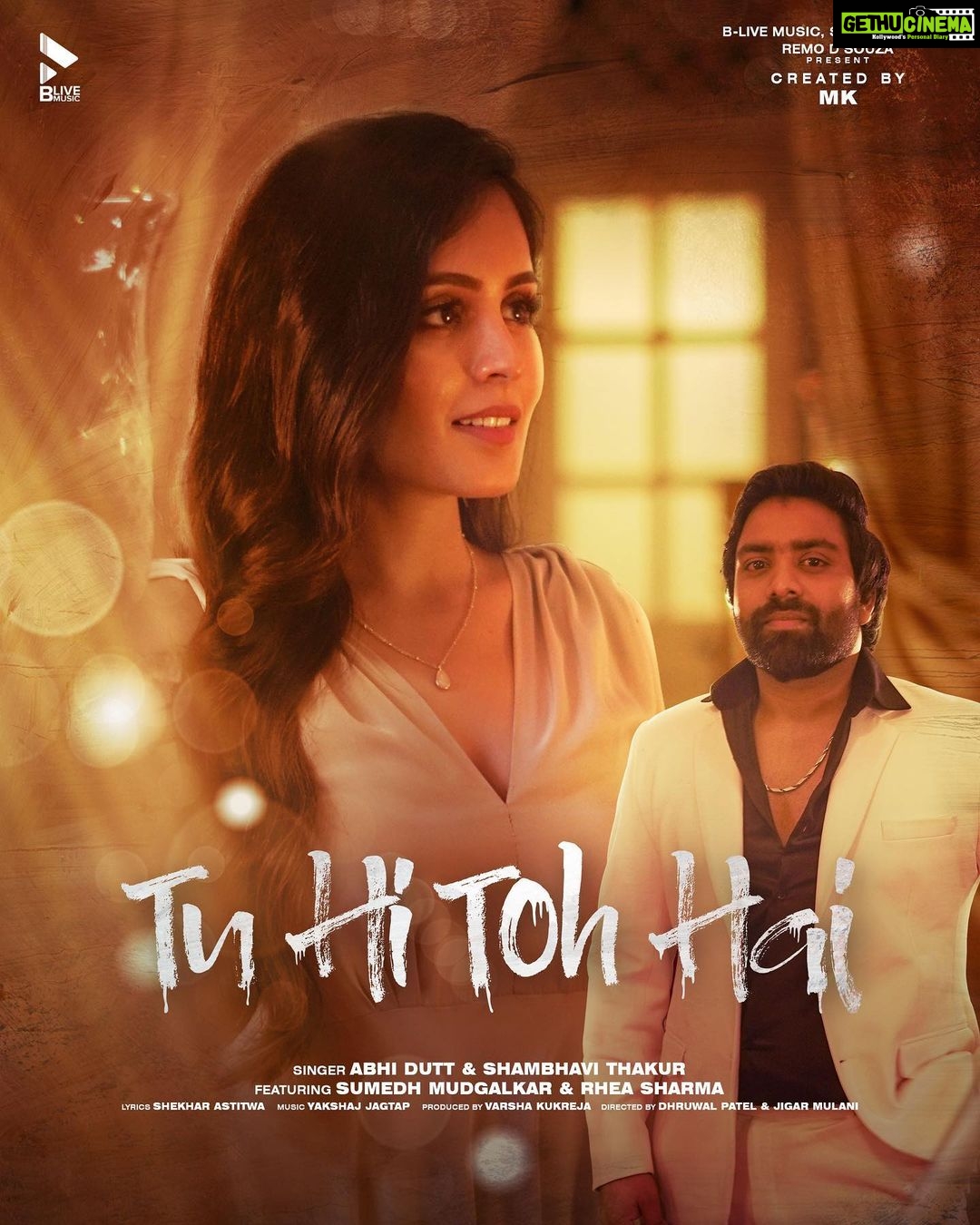 Rhea Sharma Instagram - She was the talk of the tale because of her unmatched beauty but while her story was untold, only he was the one who could convey her story through his voice π« #TuHiTohHai β¨ Featuring: @beatking_sumedh & @rhea_shrm Singers: @abhiduttblive & @shambhavi.thakur Presented to you by #SanjayKukreja, @remodsouza & @blivemusic.in Created By: @mkblivemusic Directed By: @dhruwal.patel & @jigarmulani Produced By: @varsha.kukreja.in Lyrics By: @shekharastitwa Music By: @yakshaj Music Composed By: @kunal_d_khade & @abhiduttblive #TuHiTohHai #SumedhMudgalkar #RheaSharma #ShambhaviThakur #AbhiDutt #BliveMusic #comingsoon