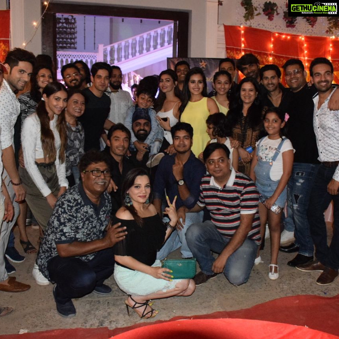 Rhea Sharma Instagram - The journey so far... ❤️Our very first anniversary!! What a beautiful evening it was.. Blessed to have such a beautiful team #TSMSP #gratitude @shashisumeetproductions @starplus