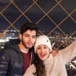 Rhea Sharma Instagram – Sibling goals ❤️ 
@snehapsharma @gauravsharma31__ Eiffel Tower