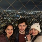 Rhea Sharma Instagram – Sibling goals ❤️ 
@snehapsharma @gauravsharma31__ Eiffel Tower