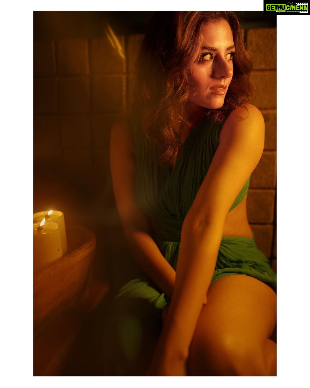Riddhi Dogra Instagram - Showing Skin is easy. Having substance is hard. Being serious is easy. Having a sense of humor inspite of everything is hard. Playing to the gallery is easy. Standing out is hard. Posing is easy. Holding your breath while you pose is hard 🤪😂🤣 Some stills of a photoshoot with a hard working crew that made this shoot very Easy! Thank you team for bringing your artistry to create magic . It was a fun day. 📸 @ravii_dixit Outfit by - @label_kalon Styled by - @ananyaarora2013 Assisted by - @jesalshah2022 Glam by - @shiprasinghacharya @hairbyarshiya Thanks @earthtoyou2028 for the 📍🏡