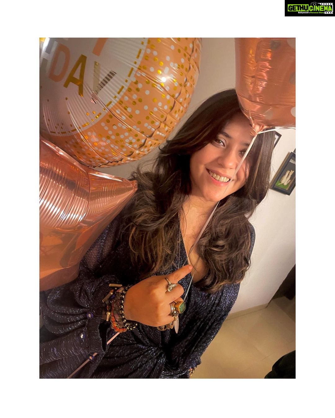 Riddhi Dogra Instagram - For someone who prefers to climb a mountain to get to her favorite temple every year on the eve of her birthdayโฆ When your plan got pushed We could not let you not experience the simple joy of birthday bring inโs like normal people ๐คช๐๐ An impromptu and unexpected plan was made to take you by surprise and we SUCCEEDED!!! ๐๐๐ To the queen of all things grand and opulent on screen. You carry the wonder and awe of a child. You are aware, hard working and giving beyond your capacity. I wish you have a better year than all years and may you always carry the same wonder and joy you had when u saw the surprise. Happy birthday @ektarkapoor Be blessed with the best health and heart. May you give and receive love and joy in abundance and in all ways. Keep slaying. Keep shining. Now go enjoy that temple run๐๐๐งฟ