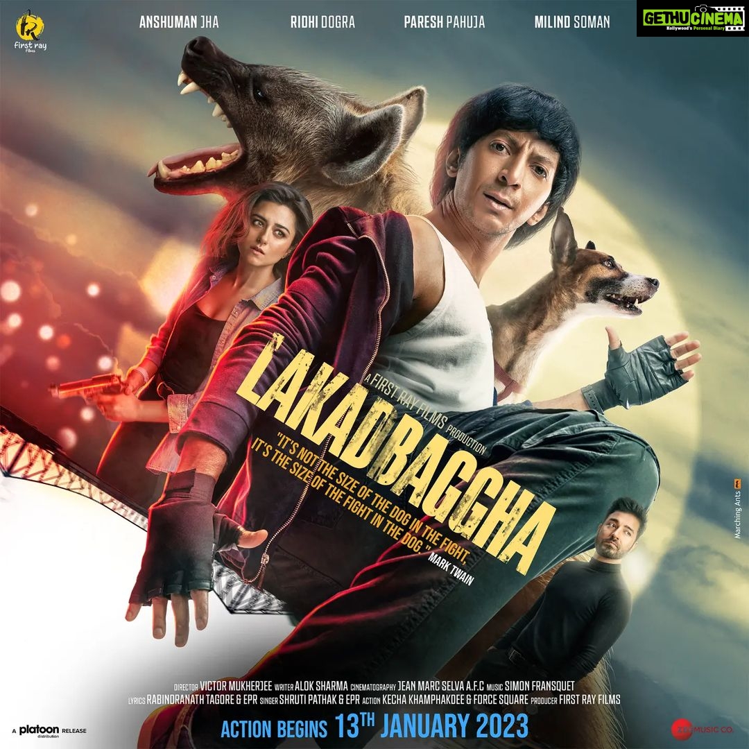 Riddhi Dogra Instagram - लकड़बग्घा - Action Begins January 13th 2023. #Lakadbaggha - India's first film about a vigilante for animals. You harm an animal, He will harm you... #KravMaga @theanshumanjha @iridhidogra @pareshpahuja @milindrunning @ekshakerungofficial @trushant_ingle @victoglyphix @jean_marc_selva_afc @simon_fransquet @vickyarora @shrutipathak27 @epr_svnslas_iyer @iamaasifpathan @toonfactory @abm_abhishek @shivanipatil_ @zeemusiccompany @platoondistribution @firstrayfilms
