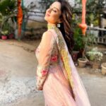 Riya Sharma Instagram - Soft as silk - check ✔️ Outfit - @reenachopra 🤍 Film City