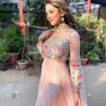 Riya Sharma Instagram - Soft as silk - check ✔️ Outfit - @reenachopra 🤍 Film City