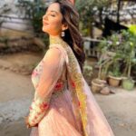 Riya Sharma Instagram - Soft as silk - check ✔️ Outfit - @reenachopra 🤍 Film City