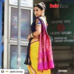 Riya Sharma Instagram - #Repost @delhi.times with @make_repost ・・・ "#Delhi is the hub of shopping and eating, its vibes are so special," says #RiyaSharma, who donned a traditional Maharashtrian sari on her date with #Dilli. Head to our story to read . . . #riyasharma #kashibai #kashibaibajiraoballal #delhi #lajpatnagar Delhi, India