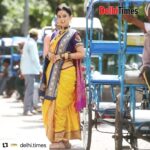 Riya Sharma Instagram - #Repost @delhi.times with @make_repost ・・・ "#Delhi is the hub of shopping and eating, its vibes are so special," says #RiyaSharma, who donned a traditional Maharashtrian sari on her date with #Dilli. Head to our story to read . . . #riyasharma #kashibai #kashibaibajiraoballal #delhi #lajpatnagar Delhi, India