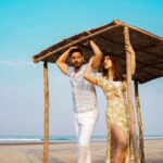 Rochelle Rao Instagram - Sunrise 🌅 on the beach and your Love 💕 posing besides you - ⚠️ Proof yet again that the best things in life are free ? Tell me what you think ? Wearing @selectedindia wifey wearing @howwhenwearclothing shot by @shivam_naik_shirodkar edited by @being_flamingo @flamingo.productions . #happysundayeveryone #happy #beachstyle #dappermen Saz on the Beach